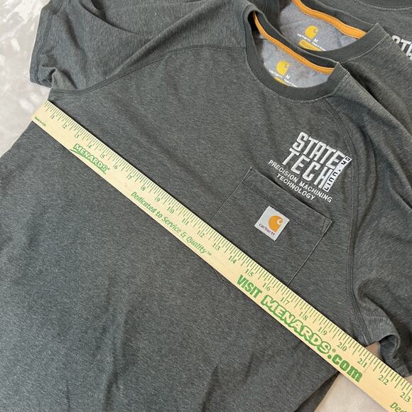 Carhartt Force Shirt Adult Medium Gray State Technical College Missouri Linn - Picture 2 of 8